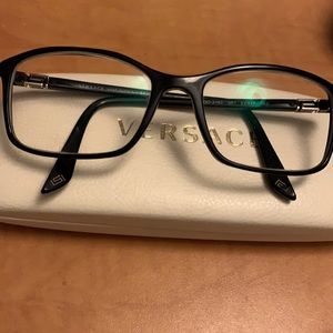 Versace Men’s Black Eyeglasses (Frame) & Case